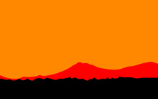 Landscape sunset art orange minimalism Custom Gaming Mat Desk picture
