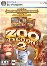 Zoo Tycoon 2 Zookeeper Collection w/ Manual PC CD animal sim game + lots add-ons picture