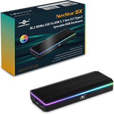 M.2 Nvme SSD to USB 3.1 Gen 2X1 Type C Syncable RGB Enclosure (NST-210C3-RGB), S picture