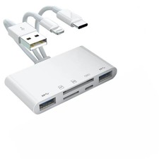 5 in 1 Memory Card Reader USB 3.0 OTG Adapter SD Card Reader For iPhone/iPad LOT picture