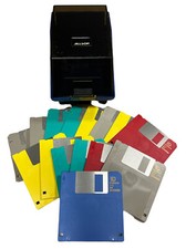3.5” Floppy Diskettes Fujifilm 2HD IBM Formatted Color Lot 15 rare Allsop Case picture