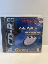 Verbatim Data Life Plus Premium AZO Blue CD-R 80 Min 700 MB Slimline Case New picture