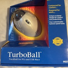 Kensington USB/PS2 TurboBall 64227 Scrolling Mouse Trackball Sealed picture