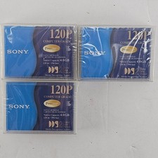 Lot of 3 Sony DGD120P DDS-2 4GB/8GB 120m Data Tape Cartridges New Sealed picture