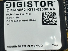 DIGISTOR DIG-P4M21G36-02000 AAPCLE GEN4X4 2TB 96YJR picture