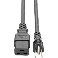 Tripp Lite 8ft Computer Power Cord Black Model P034-008 picture