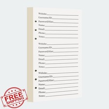 BTSFTOGET A6 Password Book Refills ONLY picture