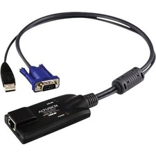 Aten KA7570 KVM Cable 1x RJ-45 1x USB 1x VGA Black picture