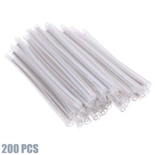 200 Pcs 60mm x 1.5mm Fiber Optic Fusion Splice Protector Tube Sleeve Steel Rod picture