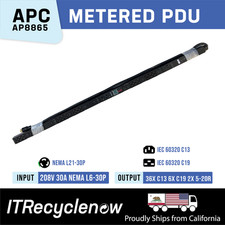 L21-30P Metered Rack PDU 36x C13 6x C19 2x NEMA 5-20R 208V 3PH 8.6kW APC AP8865 picture