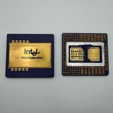 Set of 2 Intel Pentium Pro CPU Ceramic Processor Vintage Computer Collectible picture