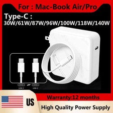 PD 140W 96W USB-C Type Macbook Pro Charger Power Adapter For Macbook Air Laptop picture