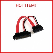 StarTech.com 6in Slimline SATA to SATA Adapter with Power - Slim SATA (F) to SAT picture