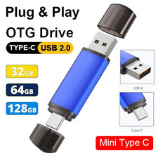 32/64/128 GB Type C Dual 2 in 1 USB 2.0 Flash Drive Memory Stick Thumb Drive picture