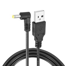 3.3ft USB A Type 4 x 1.7mm L-Shaped Head Power Connector Black picture