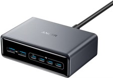 Anker - Prime Desktop Charger (200W, 6 Ports, GaN) - Silver picture