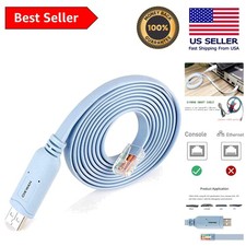 Versatile 10ft USB to RJ45 Console Cable for Windows, Linux, Mac - Plug and Play picture
