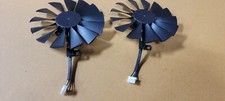 GPU Replacement cooling Fans Asus Rog gtx 1050 1050ti RX 580 570  Pair of 2 picture