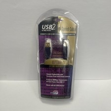 Belkin USB2 Hi-Speed USB Cable 24K Gold Plated Series 6' Type A-B 40X FASTER New picture