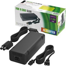 Xbox 360 Slim AC Adapter Power Supply Replacement Black 1 Pack Cooling Fan 80W picture