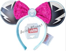 Disney Parks Marvel Spider-Man Ghost-Spider Minnie Pink Bow Ear Headband picture