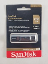 SanDisk Extreme PRO 256GB USB 3.2 Solid State Flash Drive SSD SDCZ880 picture