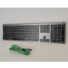 Macally Ultra Slim Keyboard Bluetooth Wireless Silver Computer Keys Online picture