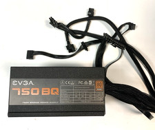 EVGA 750 BQ 750W 80+ Bronze Semi-Modular PSU 110-BQ-0750 - Tested Good picture