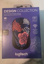 Logitech 910 Design Collection Wireless Mouse Limit Edition Forest Floral NEW picture