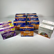 Verbatim & Memorex DVD-R, Maxell DVD+RW 4x 4.7GB,  Recordable Lot of 75 * NEW picture