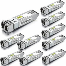 10 Packs For Cisco SFP-10G-SR Transceiver, 10Gb SFP+ 10GBase-SR Multi-Mode 300m picture