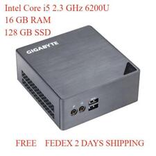 GB-BSi5H-6200 GIGABYTE BRIX ULTRA COMPACT PC i5 INTEL 6TH GEN 16GB RAM 128 SSD picture