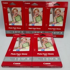 Lot of 5 CANON Photo Paper GLOSSY 4