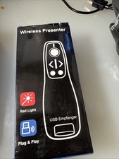 Presentation Clicker with Red Laser Pointer RF 2.4GHz USB Wireless for Computer picture