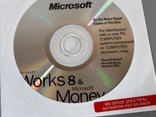 New Microsoft Works 8 & Money Standard 2005 CD With MS Office 2003 ActivationKey picture