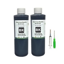 2x250ml Ink Refill Bottles Black for Canon PGI-250 PGI-270 PGI-280 Premium Ink picture