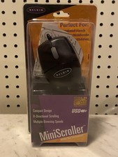 Belkin MiniScroller Child’s Optical Mouse F8E841- BLK USB & PS/2 New Sealed picture