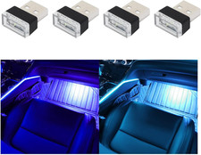4 PCS USB LED Car Interior Atmosphere Lamp, Plug-In USB Decor Night Light, Porta picture