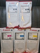 5pk Original Canon Ink Cartridge For iPF680,685,780,&785 - iPFI-207BK,Y,M,C,&MBK picture