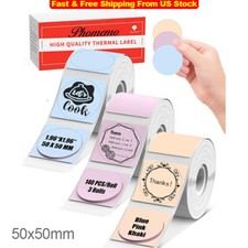 Thermal Sticker Label Self-Adhesive Round Direct Thermal Labels for Phomemo M110 picture
