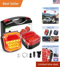 T28 Halo Wireless Trailer Lights, 2 Mounting Options Magnetic Trailer Light f... picture