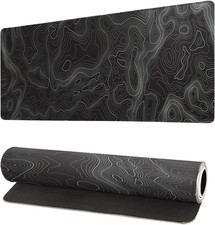Topographic Contour Extended Large Mouse Pad 27.6x11.8 Inch Gaming Desk Mat picture