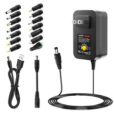 SHNITPWR 36W Adjustable Power Supply DC 6V~24V Universal 6V-24V 36W, Black picture