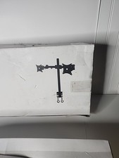 Halter Dual Monitor Desk Mount - Black Open Box New picture