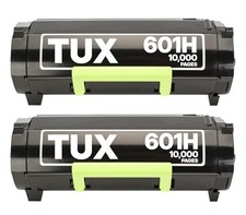 [2-Pack] 60F1H00 601H High Yield Toner Cartridges for Lexmark Printer: 20,000p picture