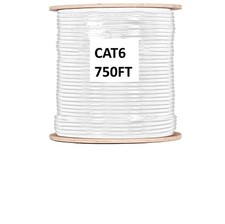 NEW CAT6 PPC Belden Perfect Link Category 6 Cable - White, 750 ft Network Cable picture