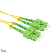 3M SC APC to SC APC Duplex 9/125 Single Mode Fiber Optic Optical Cable OFNR picture