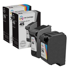 Reman Ink Replacements for HP 45 & 78 (1 Blk, 1 Color, 2-Pk) picture