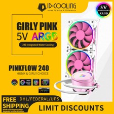Liquid CPU Cooler Pink 240mm RGB Addressable All-In-One Water Cooling Radiator picture