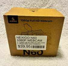 SEALED NexiGo N60 1080p Webcam 30fps Built-In Mic Privacy Cover Plug & Play picture